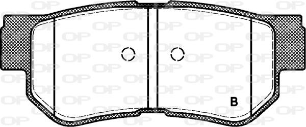 Open Parts BPA0746.02 - Kit pastiglie freno, Freno a disco www.autoricambit.com