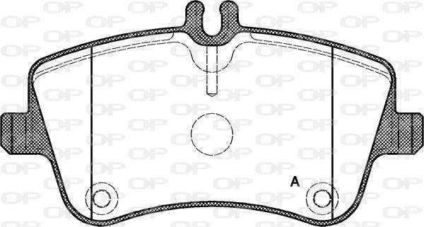 Open Parts BPA0768.00 - Kit pastiglie freno, Freno a disco www.autoricambit.com