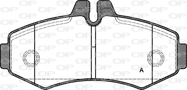 Open Parts BPA0701.00 - Kit pastiglie freno, Freno a disco www.autoricambit.com