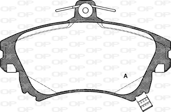 Open Parts BPA0708.02 - Kit pastiglie freno, Freno a disco www.autoricambit.com