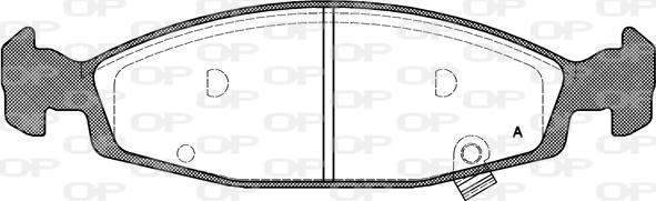 Open Parts BPA0736.02 - Kit pastiglie freno, Freno a disco www.autoricambit.com