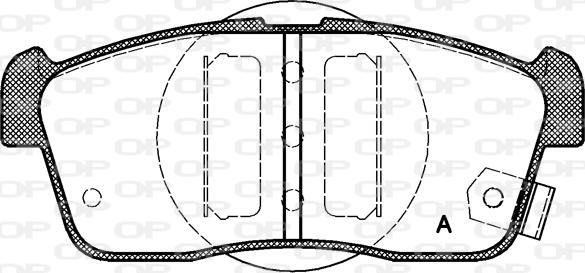 Open Parts BPA0724.02 - Kit pastiglie freno, Freno a disco www.autoricambit.com