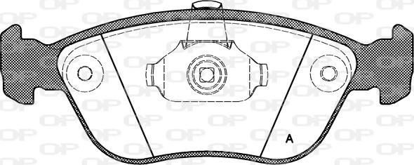 Open Parts BPA0722.00 - Kit pastiglie freno, Freno a disco www.autoricambit.com