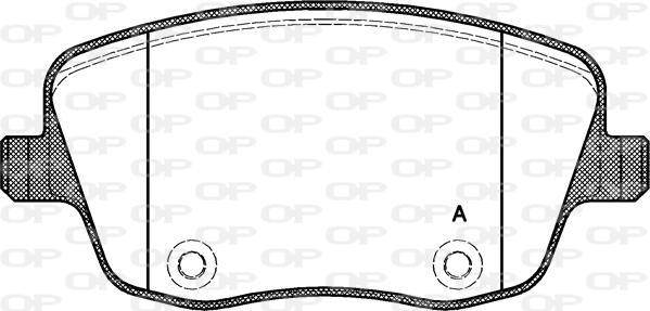 Open Parts BPA0775.00 - Kit pastiglie freno, Freno a disco www.autoricambit.com