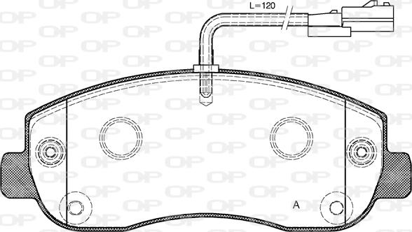 Open Parts BPA1449.01 - Kit pastiglie freno, Freno a disco www.autoricambit.com