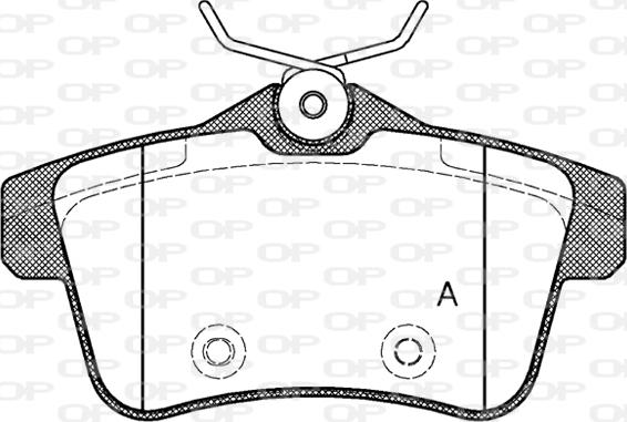 Open Parts BPA1418.00 - Kit pastiglie freno, Freno a disco www.autoricambit.com