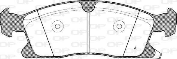 Open Parts BPA1430.02 - Kit pastiglie freno, Freno a disco www.autoricambit.com