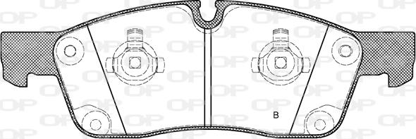 Open Parts BPA1430.02 - Kit pastiglie freno, Freno a disco www.autoricambit.com