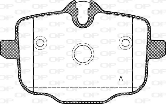 Open Parts BPA1433.00 - Kit pastiglie freno, Freno a disco www.autoricambit.com