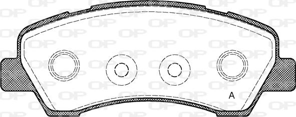 Open Parts BPA1530.00 - Kit pastiglie freno, Freno a disco www.autoricambit.com