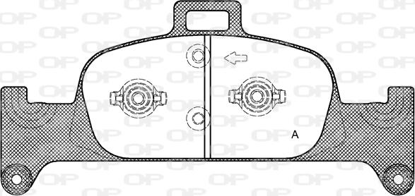 Valeo GDB2126 - Kit pastiglie freno, Freno a disco www.autoricambit.com