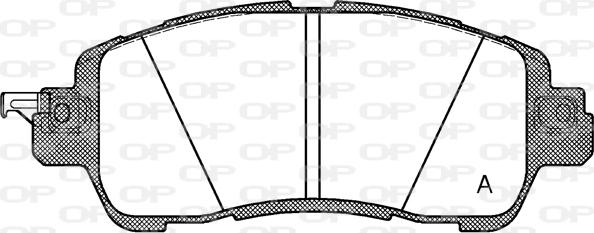 Open Parts BPA1656.04 - Kit pastiglie freno, Freno a disco www.autoricambit.com