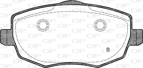 Open Parts BPA1099.01 - Kit pastiglie freno, Freno a disco www.autoricambit.com