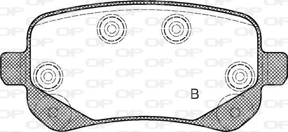 Open Parts BPA1095.02 - Kit pastiglie freno, Freno a disco www.autoricambit.com