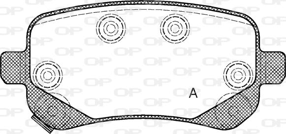 Open Parts BPA1095.02 - Kit pastiglie freno, Freno a disco www.autoricambit.com