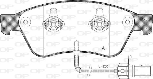 Open Parts BPA1056.02 - Kit pastiglie freno, Freno a disco www.autoricambit.com