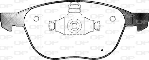 Open Parts BPA1082.00 - Kit pastiglie freno, Freno a disco www.autoricambit.com