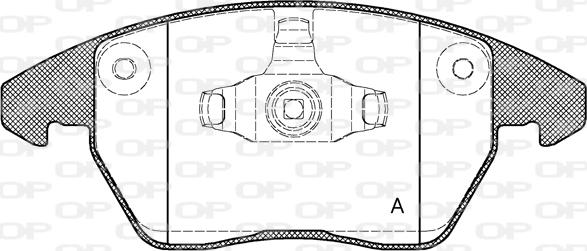 Open Parts BPA1030.10 - Kit pastiglie freno, Freno a disco www.autoricambit.com