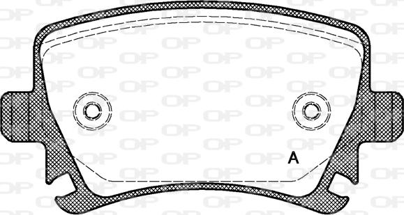 Open Parts BPA1031.00 - Kit pastiglie freno, Freno a disco www.autoricambit.com