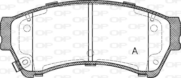 Open Parts BPA1196.02 - Kit pastiglie freno, Freno a disco www.autoricambit.com