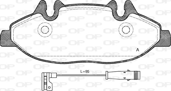 Open Parts BPA1109.02 - Kit pastiglie freno, Freno a disco www.autoricambit.com