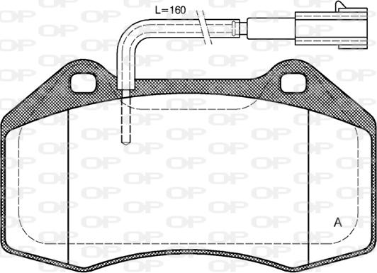 Open Parts BPA1113.12 - Kit pastiglie freno, Freno a disco www.autoricambit.com