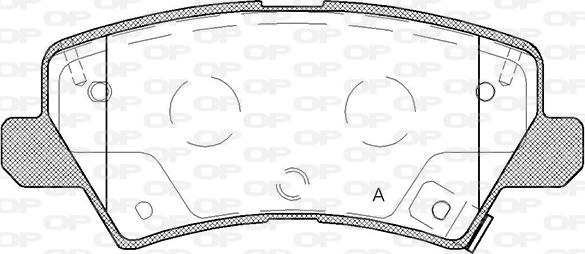 Open Parts BPA1804.02 - Kit pastiglie freno, Freno a disco www.autoricambit.com