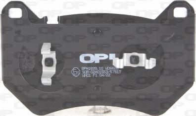 Open Parts BPA1839.10 - Kit pastiglie freno, Freno a disco www.autoricambit.com