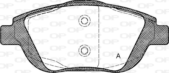 Open Parts BPA1392.00 - Kit pastiglie freno, Freno a disco www.autoricambit.com