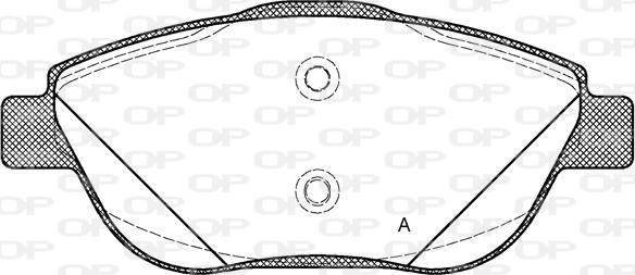Open Parts BPA1392.10 - Kit pastiglie freno, Freno a disco www.autoricambit.com