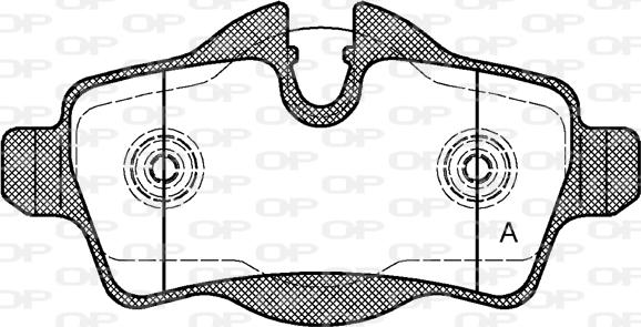 Open Parts BPA1344.00 - Kit pastiglie freno, Freno a disco www.autoricambit.com