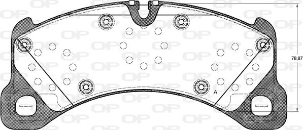 Open Parts BPA1345.50 - Kit pastiglie freno, Freno a disco www.autoricambit.com