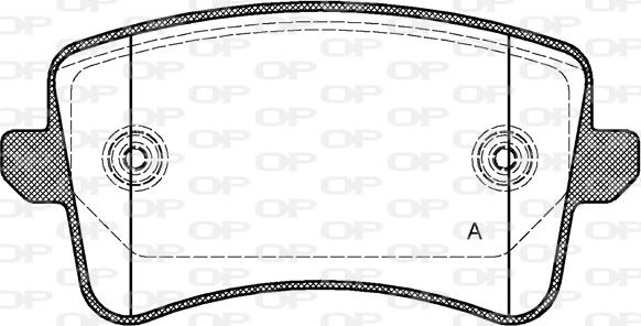 Open Parts BPA1343.00 - Kit pastiglie freno, Freno a disco www.autoricambit.com