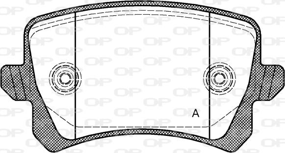 Open Parts BPA1342.00 - Kit pastiglie freno, Freno a disco www.autoricambit.com