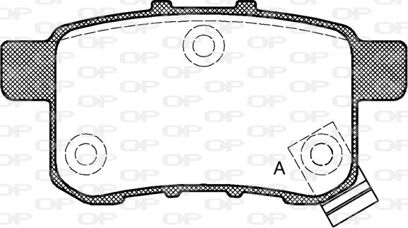 Open Parts BPA1332.02 - Kit pastiglie freno, Freno a disco www.autoricambit.com