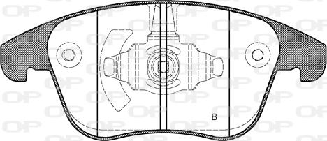 Open Parts BPA1249.22 - Kit pastiglie freno, Freno a disco www.autoricambit.com