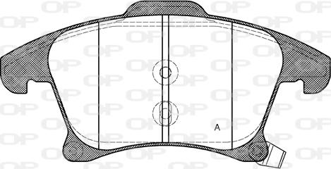 Open Parts BPA1249.22 - Kit pastiglie freno, Freno a disco www.autoricambit.com