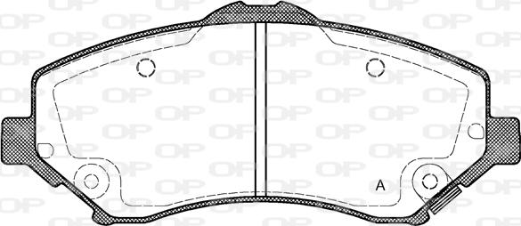 Open Parts BPA1259.02 - Kit pastiglie freno, Freno a disco www.autoricambit.com