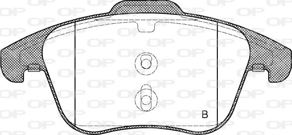 Open Parts BPA1219.11 - Kit pastiglie freno, Freno a disco www.autoricambit.com