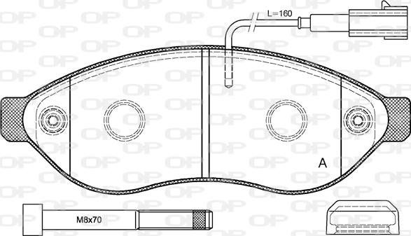 Open Parts BPA1237.01 - Kit pastiglie freno, Freno a disco www.autoricambit.com