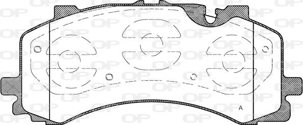 Open Parts BPA1744.00 - Kit pastiglie freno, Freno a disco www.autoricambit.com