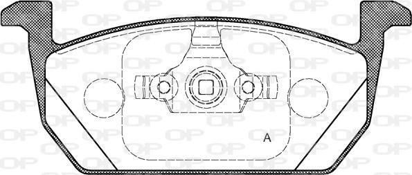 Open Parts BPA1710.00 - Kit pastiglie freno, Freno a disco www.autoricambit.com