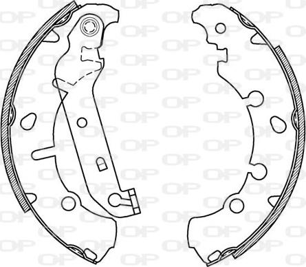 Open Parts BSA2066.00 - Kit freno, freni a tamburo www.autoricambit.com