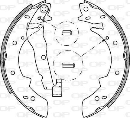 Open Parts BSA2006.00 - Kit freno, freni a tamburo www.autoricambit.com