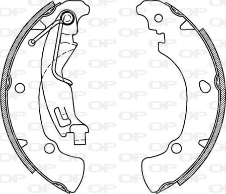 Open Parts BSA2010.00 - Kit freno, freni a tamburo www.autoricambit.com