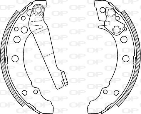 Open Parts BSA2013.00 - Kit freno, freni a tamburo www.autoricambit.com