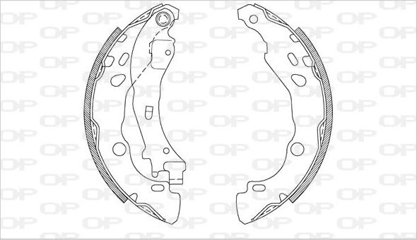 Open Parts BSA2080.00 - Kit freno, freni a tamburo www.autoricambit.com