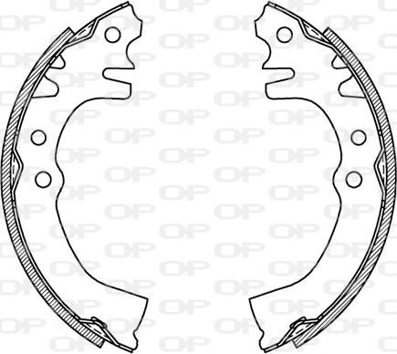 Open Parts BSA2081.00 - Kit freno, freni a tamburo www.autoricambit.com