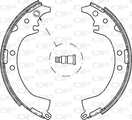 Open Parts BSA2031.00 - Kit freno, freni a tamburo www.autoricambit.com