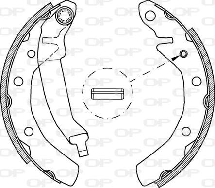 Open Parts BSA2033.00 - Kit freno, freni a tamburo www.autoricambit.com